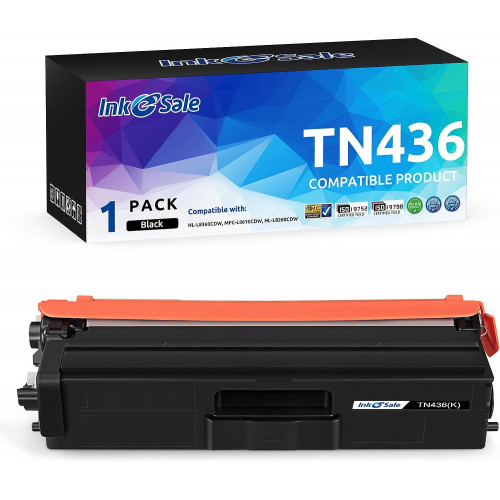Compatible Brother TN436 TN436BK High Yield Black Toner Cartridge